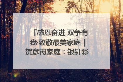 感恩奋进 双争有我·致敬最美家庭｜贺彦霞家庭：银针彩线绣出好日子