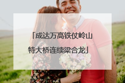成达万高铁仗岭山特大桥连续梁合龙