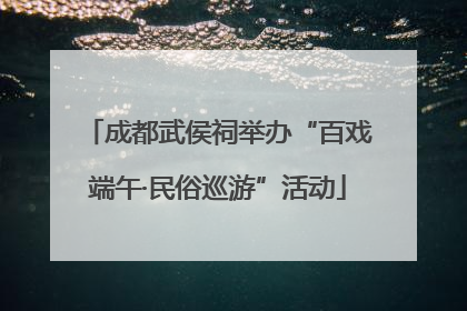 成都武侯祠举办“百戏端午·民俗巡游”活动
