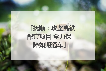 抚顺：攻坚高铁配套项目 全力保障如期通车