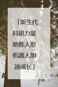 新生代科研力量助推人形机器人加速成长