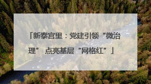 新泰宫里：党建引领“微治理” 点亮基层“网格红”