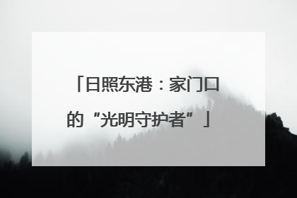 日照东港：家门口的“光明守护者”
