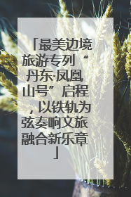 最美边境旅游专列“丹东·凤凰山号”启程，以铁轨为弦奏响文旅融合新乐章