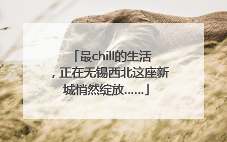 最chill的生活，正在无锡西北这座新城悄然绽放……