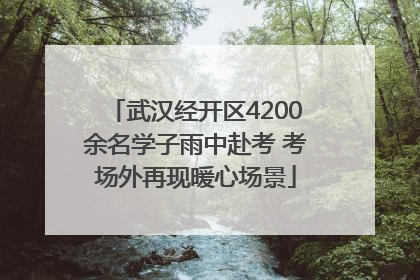 武汉经开区4200余名学子雨中赴考 考场外再现暖心场景