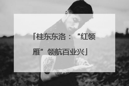 桂东东洛：“红领雁”领航百业兴