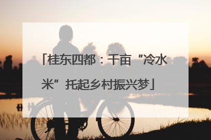 桂东四都：千亩“冷水米”托起乡村振兴梦