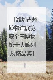 潍坊青州博物馆展览获全国博物馆十大陈列展精品奖