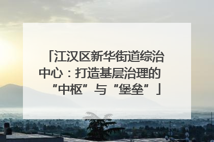 江汉区新华街道综治中心：打造基层治理的“中枢”与“堡垒”