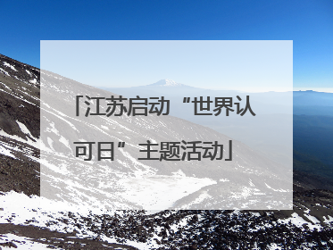 江苏启动“世界认可日”主题活动
