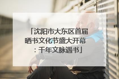 沈阳市大东区首届晒书文化节盛大开幕：千年文脉遇书