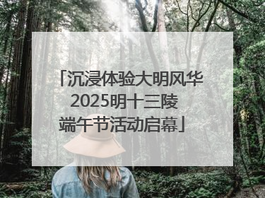 沉浸体验大明风华 2025明十三陵端午节活动启幕
