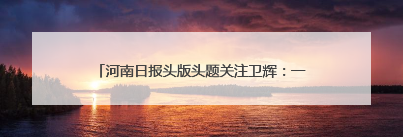 河南日报头版头题关注卫辉：一村一特色 村村有看头 ︳聚焦“两高四着力”·一“县”观察