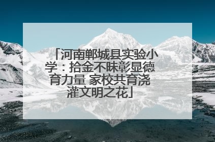 河南郸城县实验小学：拾金不昧彰显德育力量 家校共育浇灌文明之花