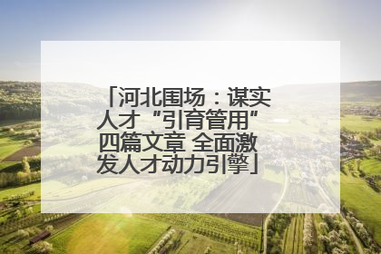 河北围场：谋实人才“引育管用”四篇文章 全面激发人才动力引擎