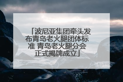 波尼亚集团牵头发布青岛老火腿团体标准 青岛老火腿分会正式揭牌成立