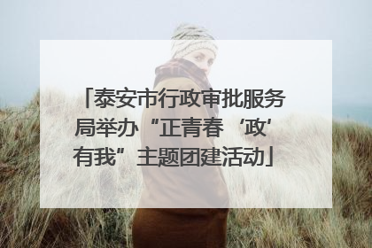 泰安市行政审批服务局举办“正青春‘政’有我”主题团建活动