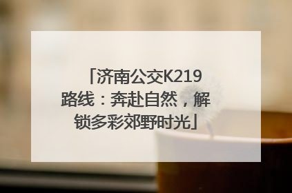 济南公交K219路线：奔赴自然，解锁多彩郊野时光