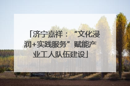 济宁嘉祥：“文化浸润+实践服务”赋能产业工人队伍建设