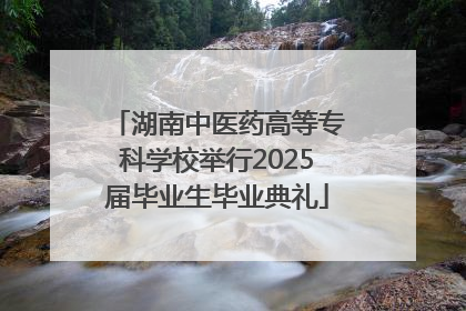 湖南中医药高等专科学校举行2025届毕业生毕业典礼