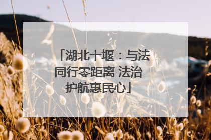 湖北十堰：与法同行零距离 法治护航惠民心
