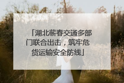 湖北蕲春交通多部门联合出击，筑牢危货运输安全防线