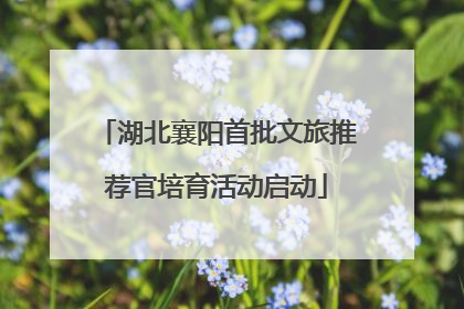 湖北襄阳首批文旅推荐官培育活动启动