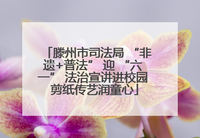 滕州市司法局 “非遗+普法” 迎 “六一” 法治宣讲进校园 剪纸传艺润童心