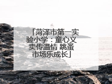 菏泽市第一实验小学：童心义卖传温情 跳蚤市场乐成长