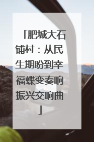 肥城大石铺村：从民生期盼到幸福蝶变奏响振兴交响曲