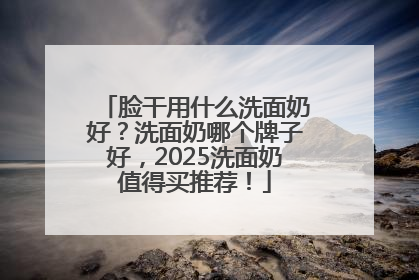 脸干用什么洗面奶好？洗面奶哪个牌子好，2025洗面奶值得买推荐！
