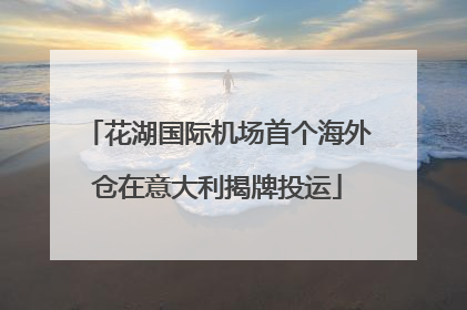花湖国际机场首个海外仓在意大利揭牌投运