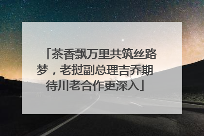 茶香飘万里共筑丝路梦，老挝副总理吉乔期待川老合作更深入