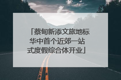 蔡甸新添文旅地标 华中首个近郊一站式度假综合体开业