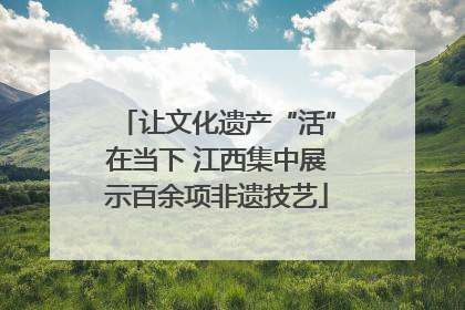 让文化遗产“活”在当下 江西集中展示百余项非遗技艺