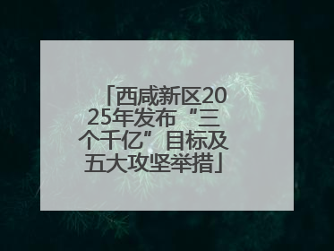 西咸新区2025年发布“三个千亿”目标及五大攻坚举措