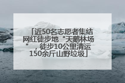 近50名志愿者集结网红徒步地“天鹅林场”，徒步10公里清运150余斤山野垃圾