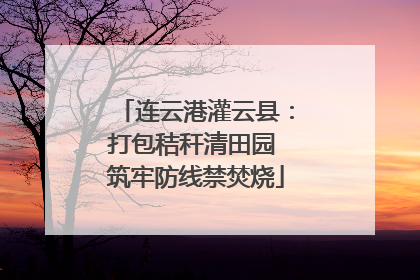 连云港灌云县：打包秸秆清田园 筑牢防线禁焚烧