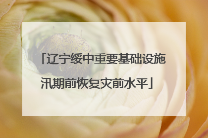 辽宁绥中重要基础设施汛期前恢复灾前水平