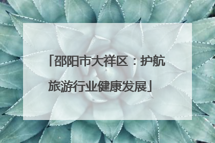 邵阳市大祥区：护航旅游行业健康发展