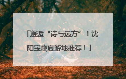 邂逅“诗与远方”！沈阳宝藏夏游地推荐！