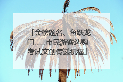 金榜题名、鱼跃龙门……市民游客选购考试文创传递祝福