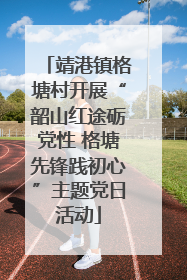 靖港镇格塘村开展“韶山红途砺党性 格塘先锋践初心”主题党日活动