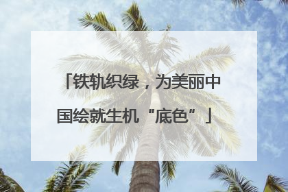 铁轨织绿，为美丽中国绘就生机“底色”