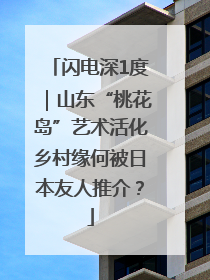 闪电深1度｜山东“桃花岛”艺术活化乡村缘何被日本友人推介？