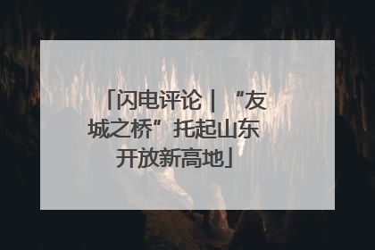 闪电评论｜“友城之桥”托起山东开放新高地