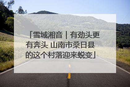 雪域湘音｜有劲头更有奔头 山南市桑日县的这个村落迎来蜕变