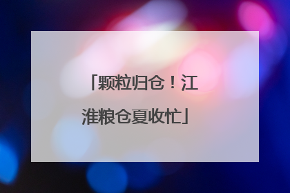 颗粒归仓！江淮粮仓夏收忙
