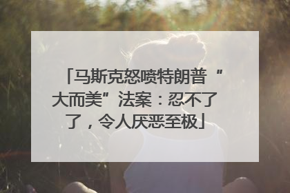 马斯克怒喷特朗普“大而美”法案：忍不了了，令人厌恶至极